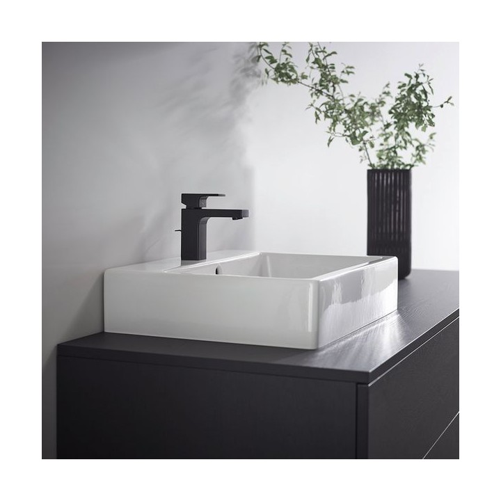 Hansgrohe Vernis Shape Single lever basin mixer 100 with pop-up waste set - Matt Black - 71561670