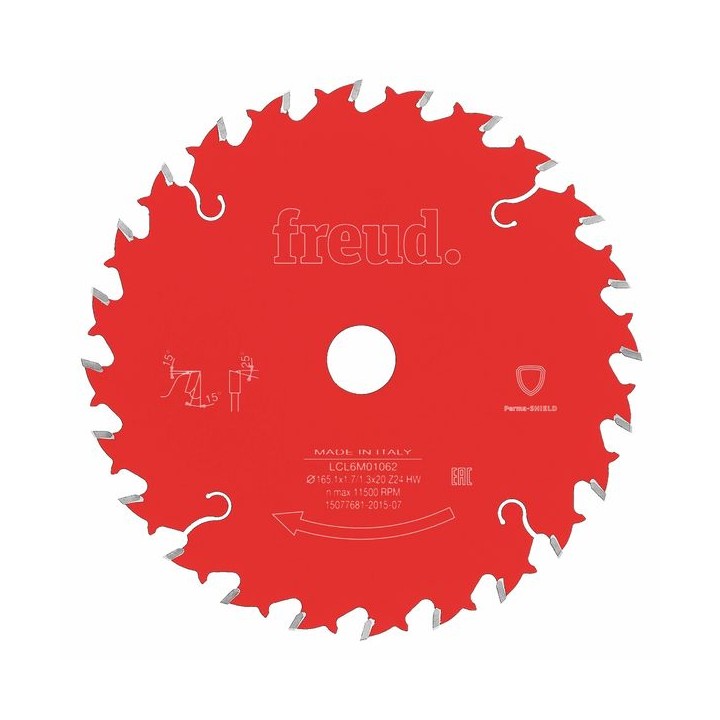 Bosch Freud Trim Saw Blade 165 x 1.7 x 20 x 24T F03FS02409