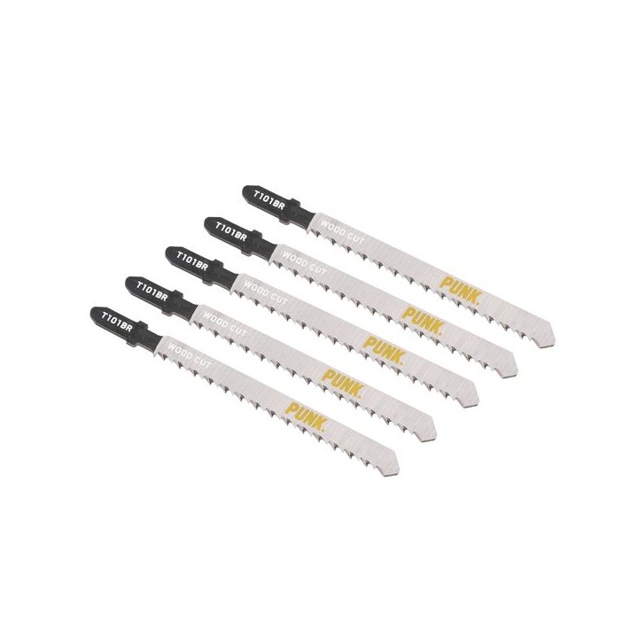 Punk Wood Cutting Jigsaw Blade Pack 5 T101BR Q
