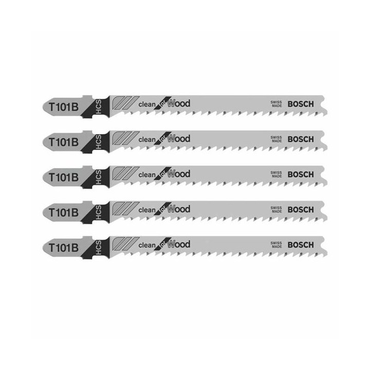 Bosch T101B Wood Jigsaw Blades 5 Pack