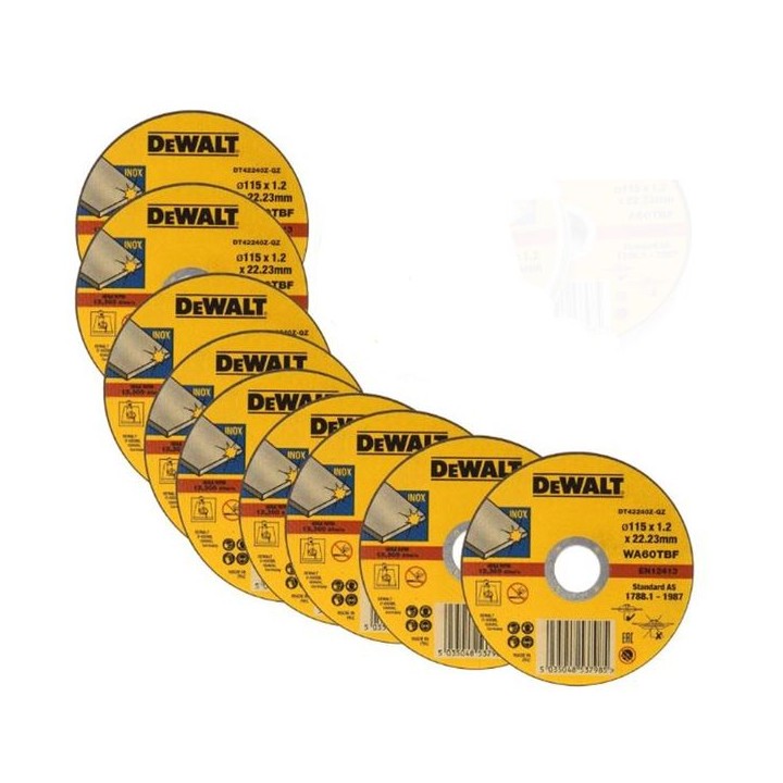 DeWalt Thin Cut Inox 115 x 1.2mm Pack of 10