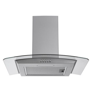 Matrix MXCV60SS 60cm Curved Glass Chimney Stainless Steel