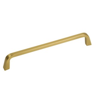 Slim U Pull Handle Brushed Gold 160mm Centre