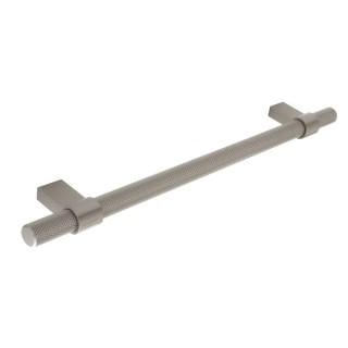 Knurled Bar Handle Oulent Polished Stainless Steel Finish - H1126.257.SS