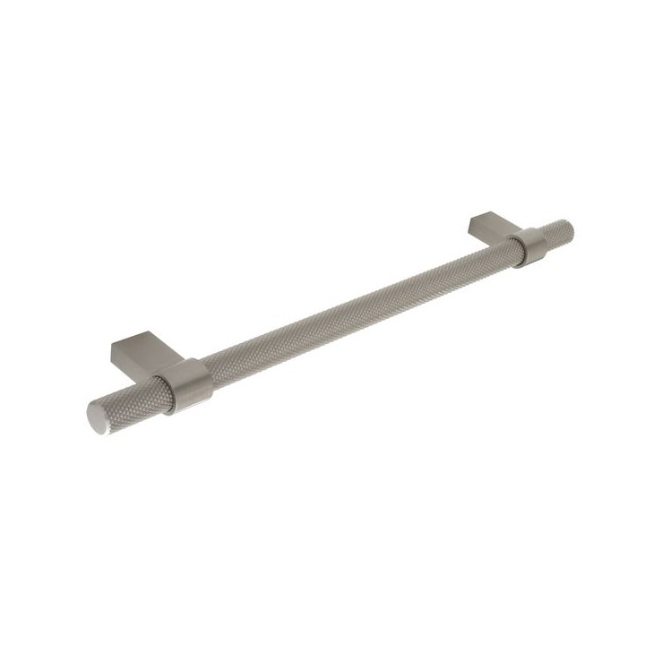 Knurled Bar Handle Oulent Polished Stainless Steel Finish - H1126.257.SS