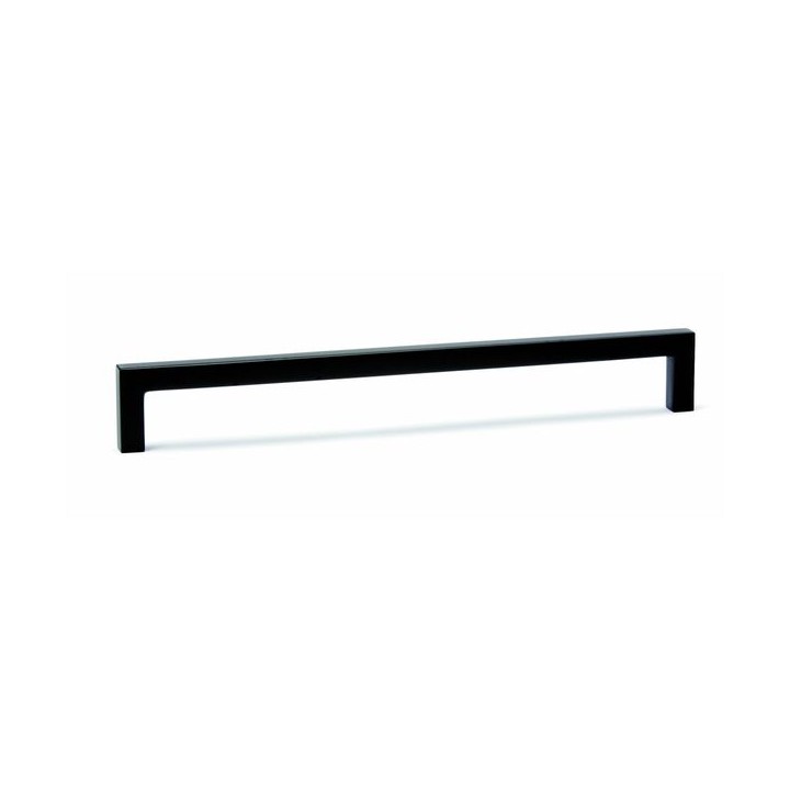 Square D Handle Matt Black 128mm Centre