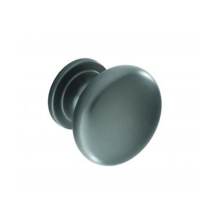 Knob Satin Black Single Pin