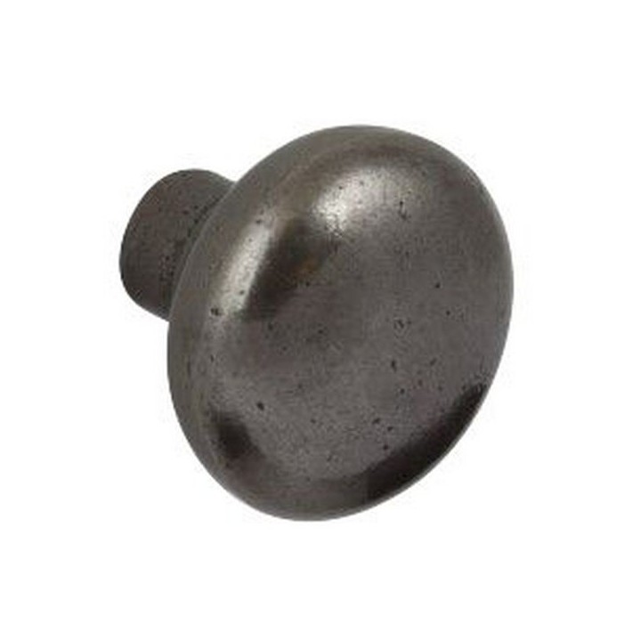 Knob Pewter Effect Single Pin