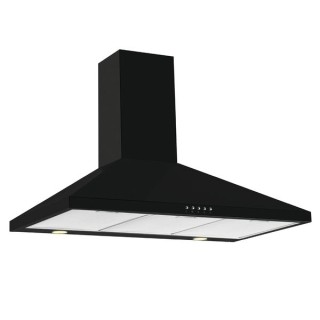 CDA ECH93BL 90cm Chimney Cooker Hood Black
