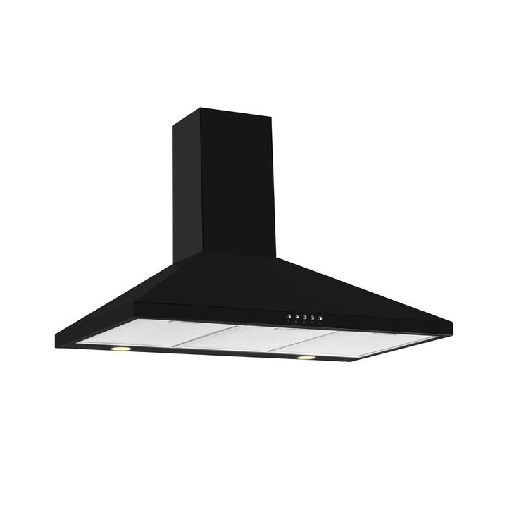 CDA ECH93BL 90cm Chimney Cooker Hood Black