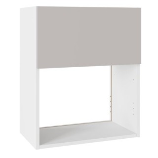 Flatpack 600 Microwave Wall Unit Slab Supermatt Light Grey