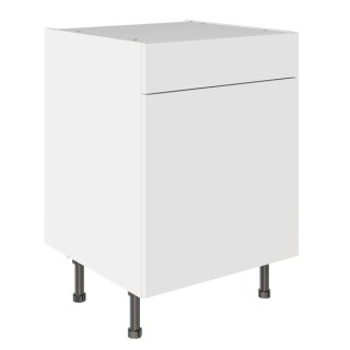 Flatpack 600 Drawerline Base Cabinet Slab Super Gloss White