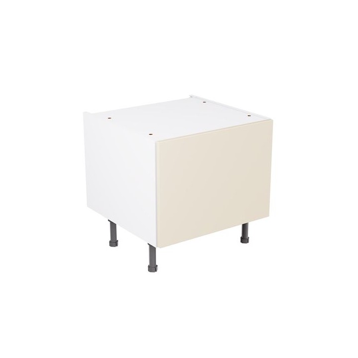 Flatpack 600 Belfast Sink Base Kitchen Cabinet Slab Supermatt Cashmere