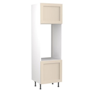 Flatpack Double Oven Tower Shaker Ultra Matt Cashmere 600mm - FKKH0621