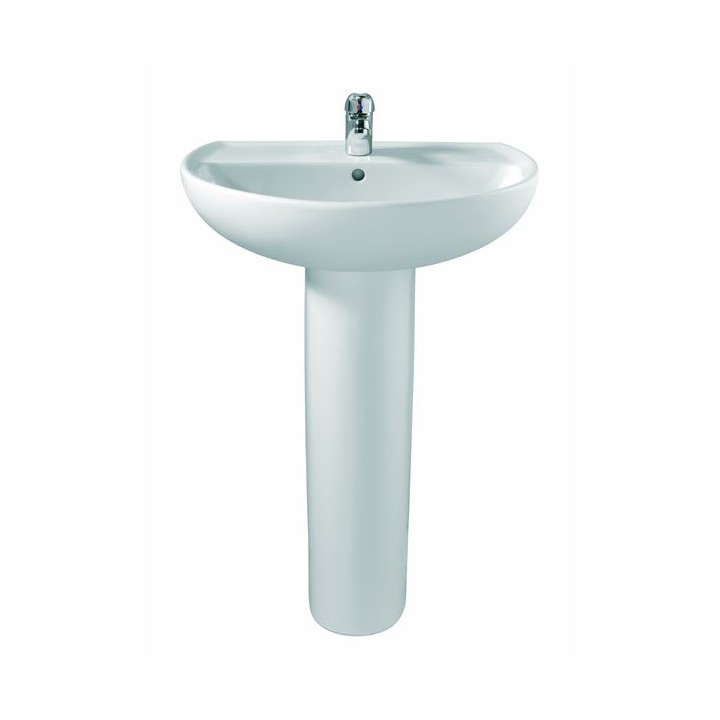Twyford Alcona Washbasin 1 Tap 500mm x 410mm AR4111WH