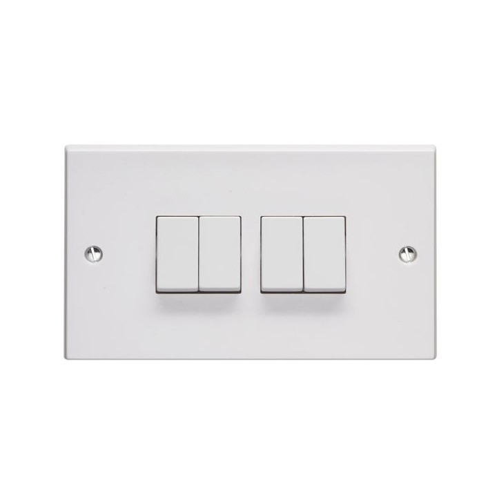 Volex 4gANG 2WAY 10AX Switch V x 1054