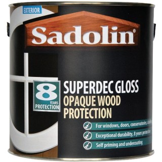 Sadolin Superdec Gloss Opaque Wood Protection Black 1 Litre