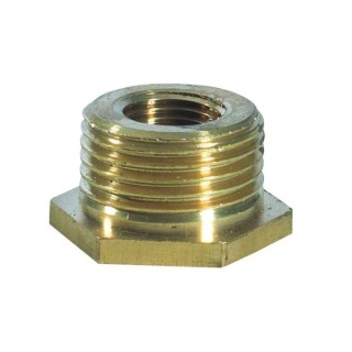 Compression Brass Hexagon Bush 12 x 32mm