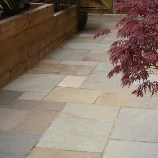 Finestone Calibrated Sandstone Paving Autumn Brown 18mm Project Pack 22.2m2