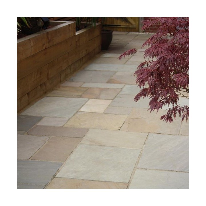 Finestone Calibrated Sandstone Paving Autumn Brown 18mm Project Pack 22.2m2