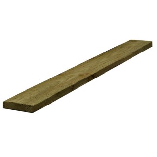 19mm x 150mm x 3m Green Treated Unseasoned Board