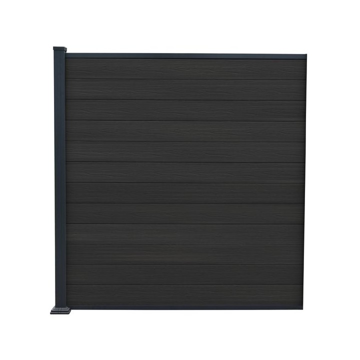Piranha Black Carbon 6ft Bolt-Down Composite Fence Kit 6ft