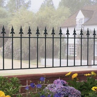 Saxon Metal Arched Railing Panel 1830mm GAP x 660mm High Zinc & Powder SAZP03