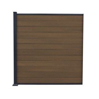 Piranha Brown Cedar 6ft Bolt-Down Composite Fence Kit 6ft