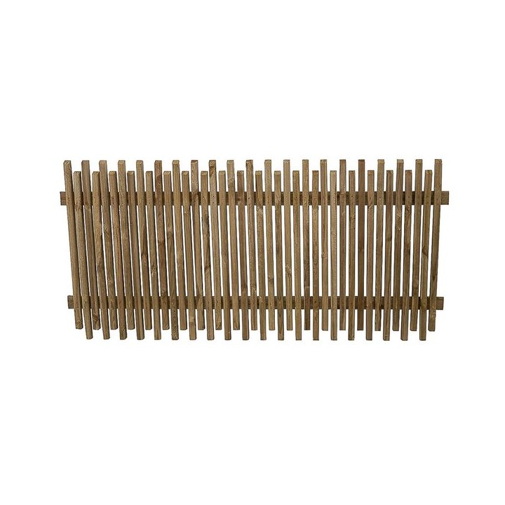 Pressure Treated Contemporary Picket Fence Panel 6ft x 3ft  Pack of 5
