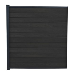 Piranha Black Carbon 6ft In-Ground Composite Fence Kit 6ft