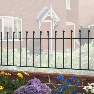 Manor Flat Railing Panel 1830mm GAP x 455mm High Zinc & Powder MAZP03