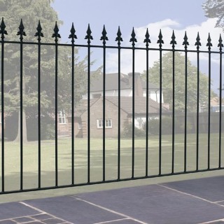 Saxon Metal Fence Panel 1830mm GAP x 950mm High Zinc & Powder SAZP01