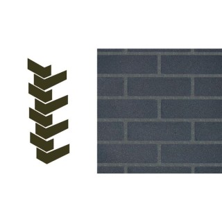 Weberwall Brick Corner Sanded Slate (8 per pack)