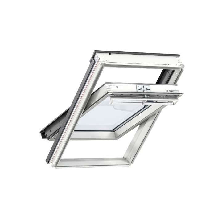 VELUX Centre Pivot Roof Window White Painted 1140 x 1398mm GGL SK08 2070