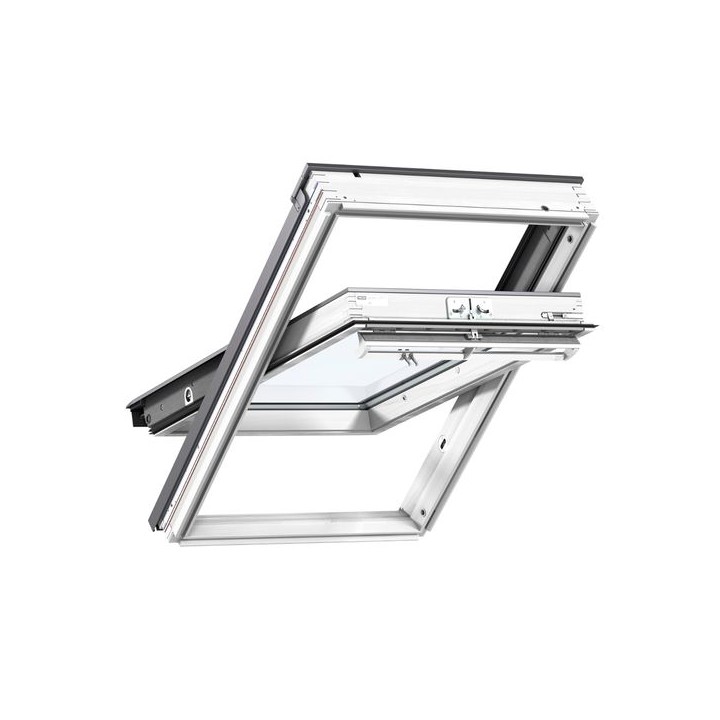 VELUX Centre Pivot Roof Window White Painted 550mm x 980mm GGL CK04 2070Q