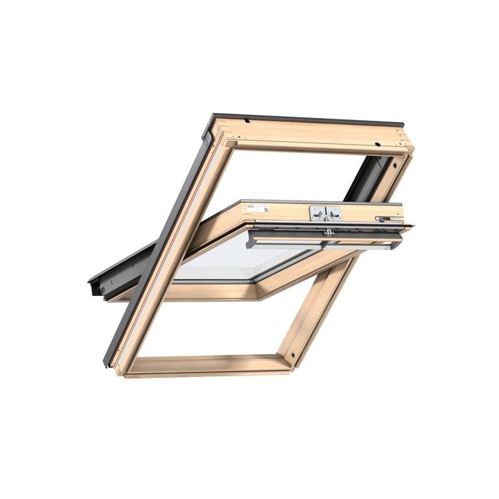 VELUX Centre Pivot Roof Window Lacquered Pine 780mm x 978mm GGL MK04 3070