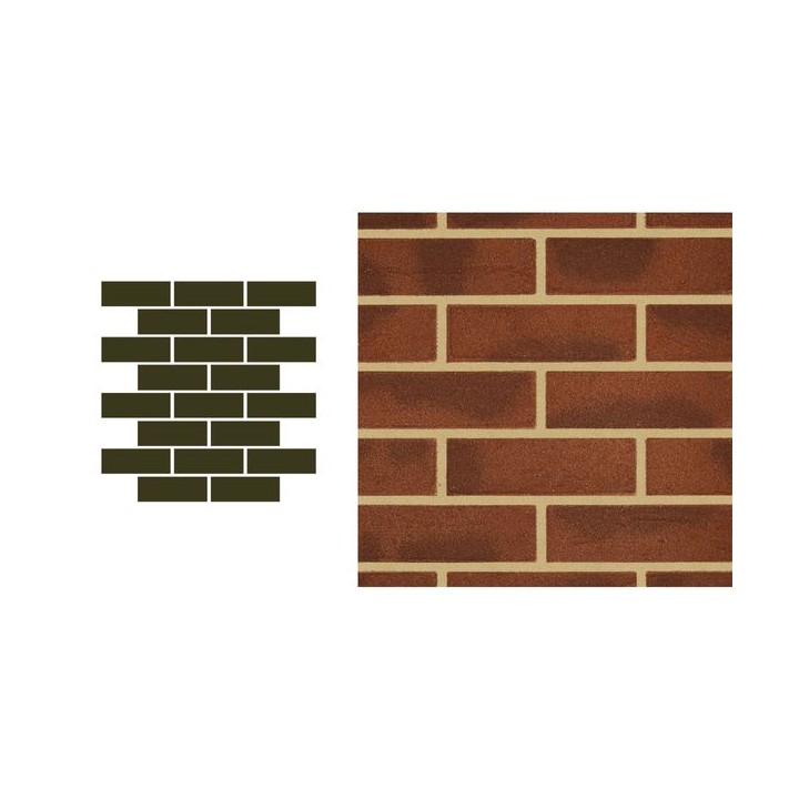 Weberwall Brick Wall Antique Red (9 per pack)
