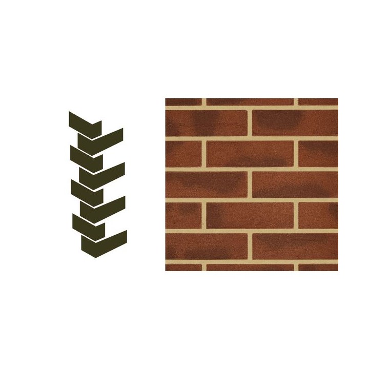Weberwall Brick Corner Antique Red (8 per pack)