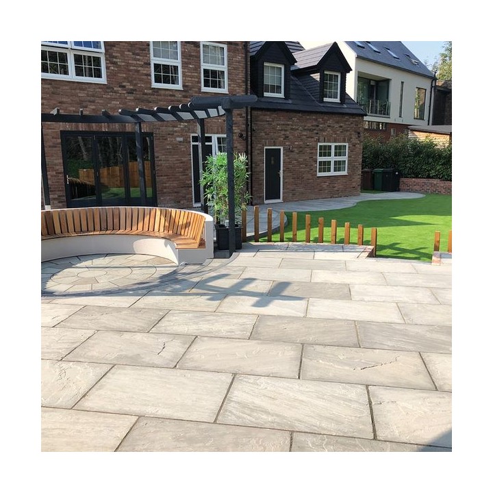 Talasey Classicstone Calibrated Indian Sandstone Paving - 24mm Promenade - 600 x 600 x 24mm