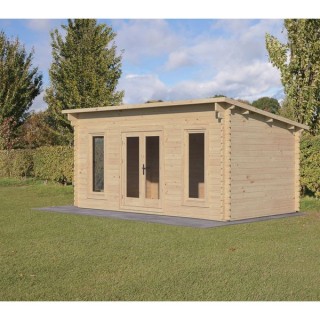 Forest Garden 5 x 3m Elmley Pent Log Cabin No Underlay Home Delivered