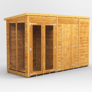 10 x 4 Power Pent Summerhouse With 6ft Side Store