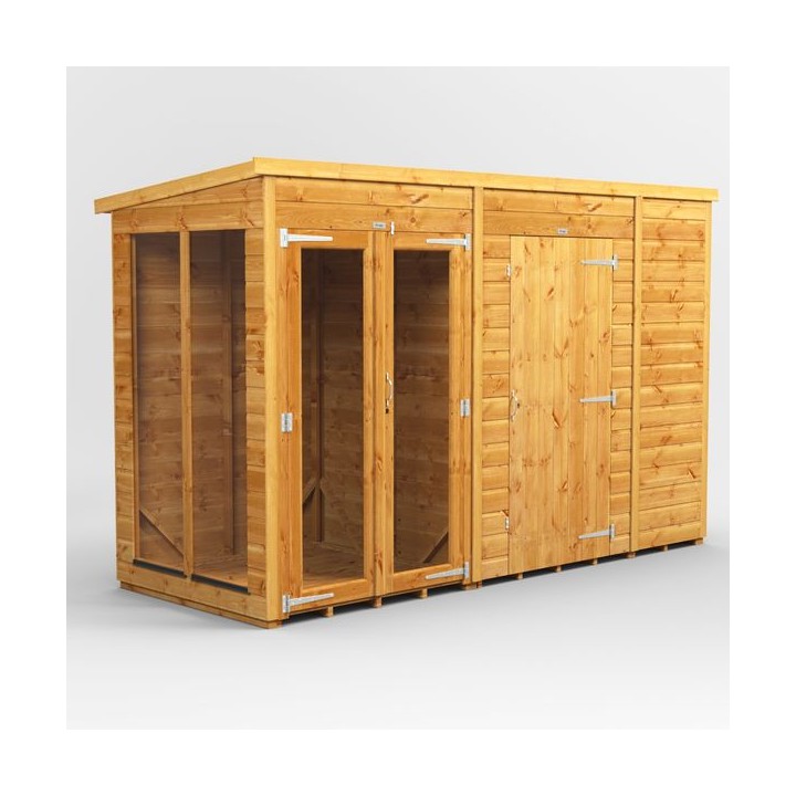 10 x 4 Power Pent Summerhouse With 6ft Side Store