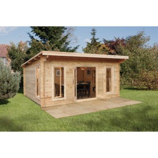 Forest Garden 5 x 4m Mendip Log Cabin Underlay and Felt 34
