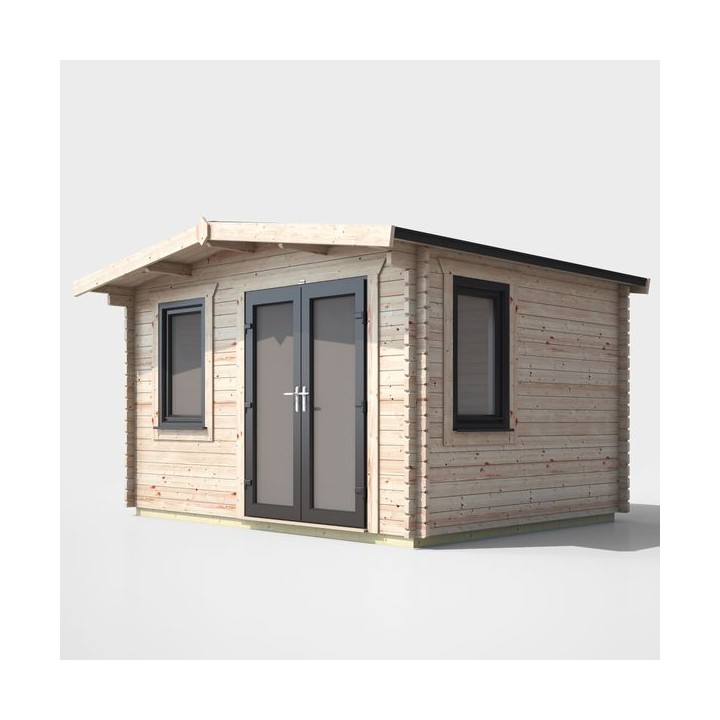 10 x 12 Power Chalet Log Cabin Right Doors