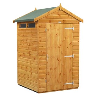 4 x 4 Power Apex Security Shed