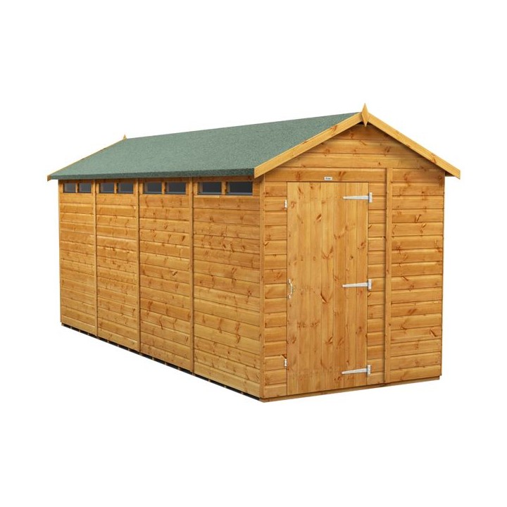 16 x 6 Power Apex Security Shed