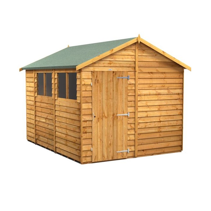 10 x 8 Power Overlap Apex Shed