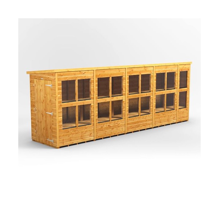 18 x 4 Power Pent Potting Shed