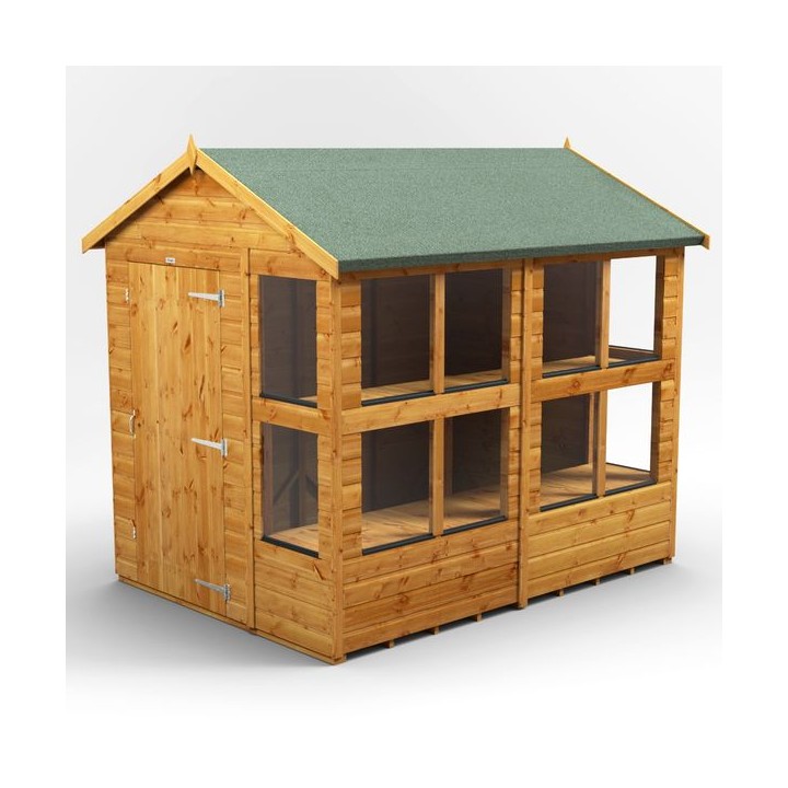 8 x 6 Power Apex Potting Shed