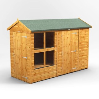 10 x 4 Power Apex Potting Shed With 6ft Side Store